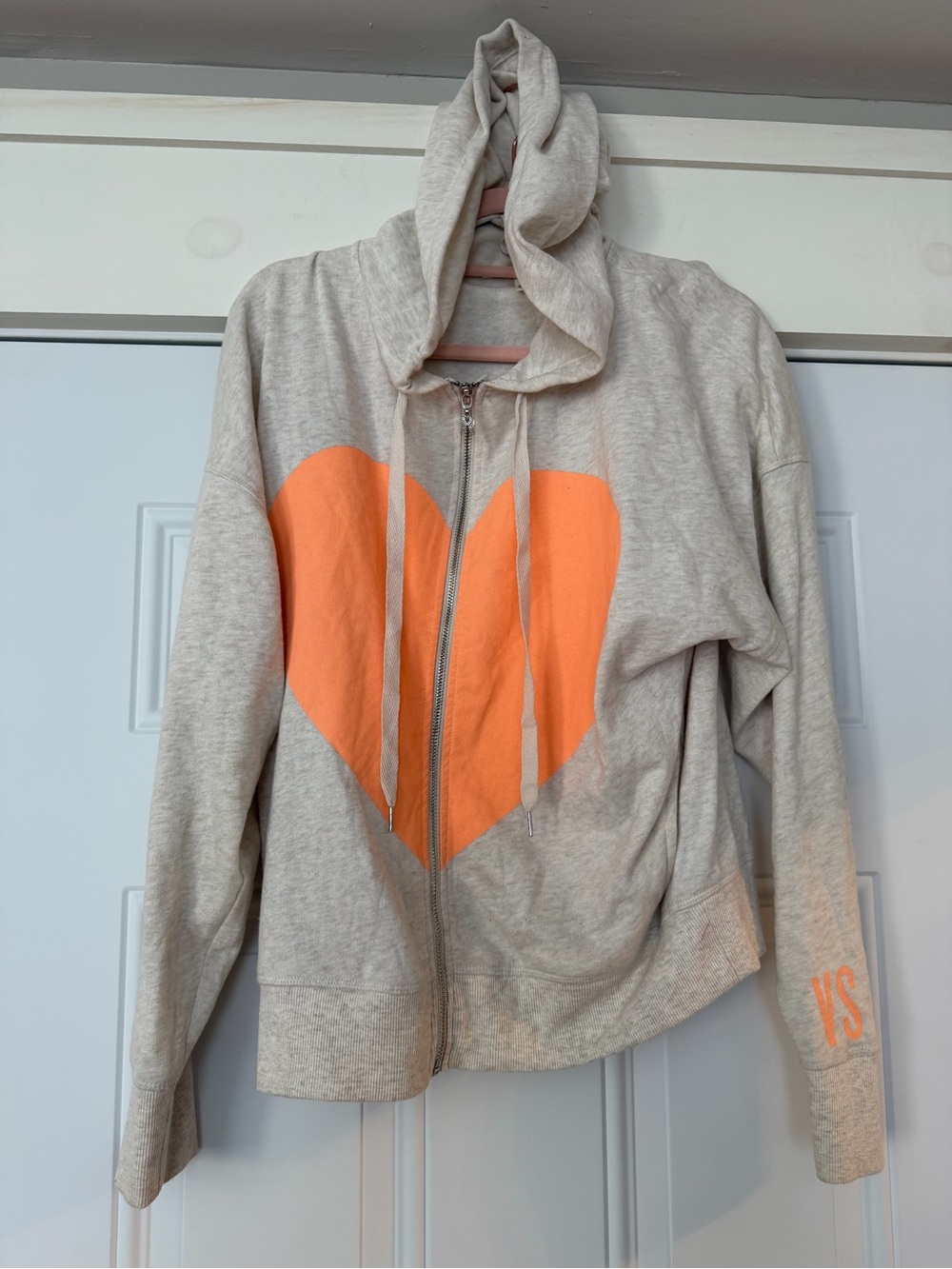 Victoria Secret Beige Zip-Up Hoodie